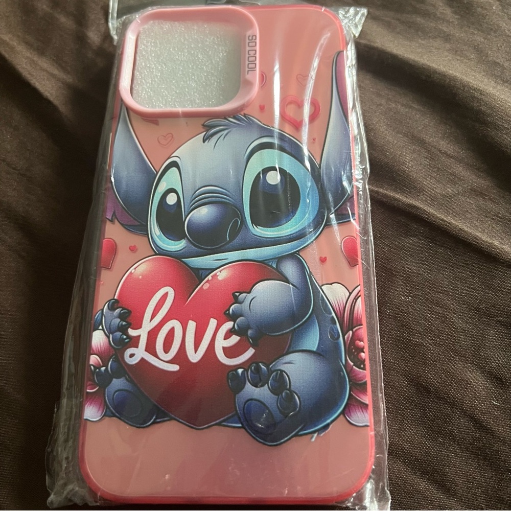 Stitch Love Pink Phone Case